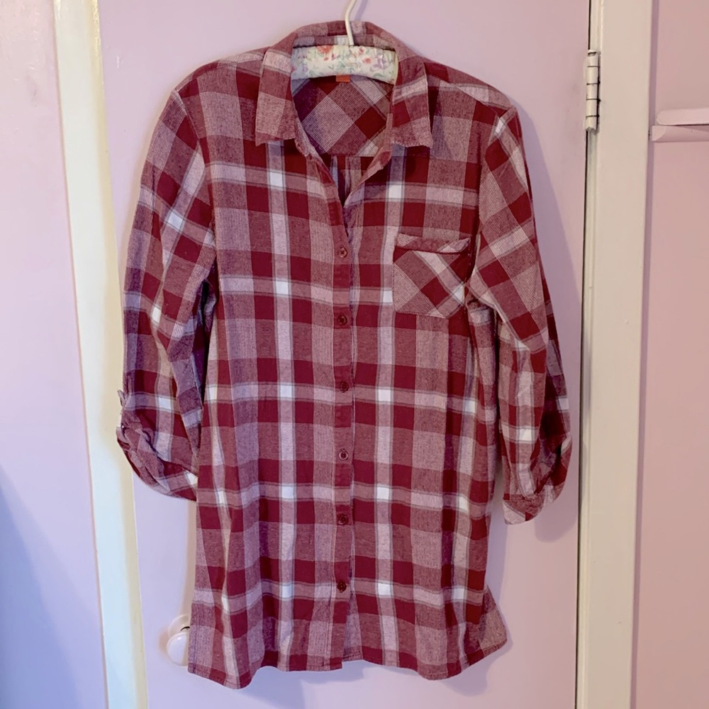 3/25$ Flannel sleep chemise - Picture 1 of 8
